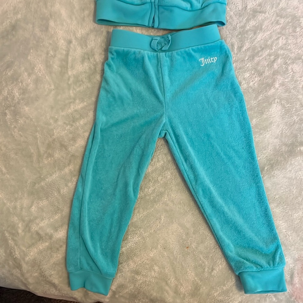2 piece juicy couture 2T sweater and jogger set